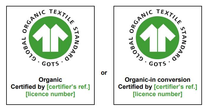 Organic label grades GOTS